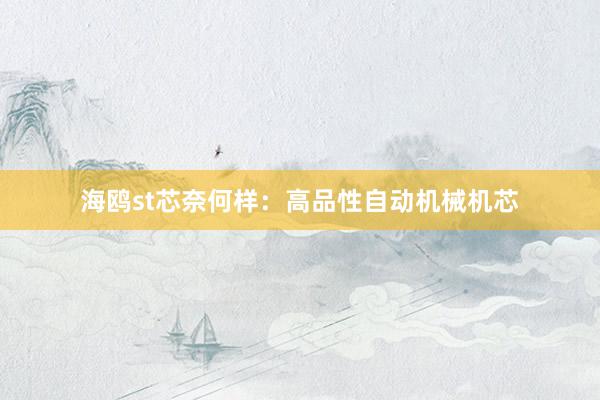 海鸥st芯奈何样：高品性自动机械机芯